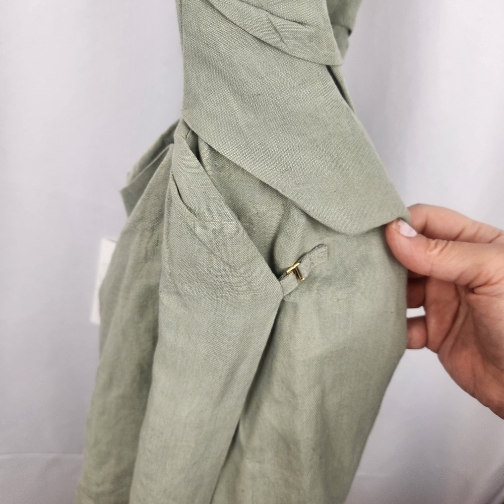 JACQUEMUS Khaki 'La Robe Saudade' Minidress size XXS (32) BNWT with defect - Picture 8 of 13